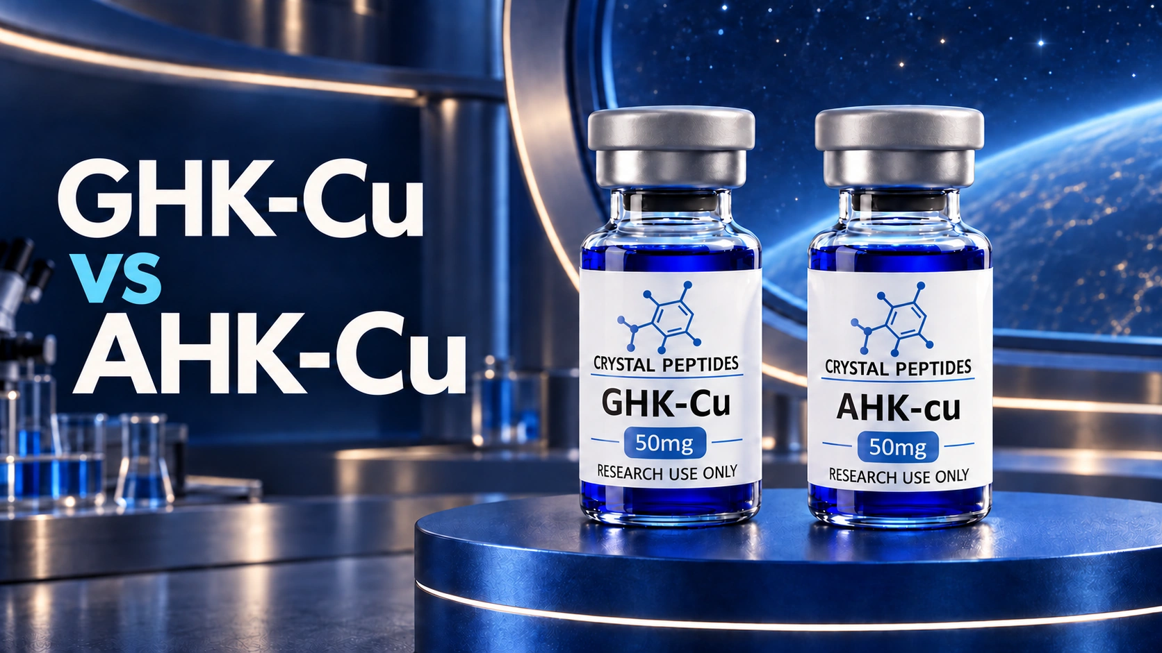 GHK-Cu και AHK-Cu: Τι αλλάζει όταν αλλάζει ένα αμινοξύ;
