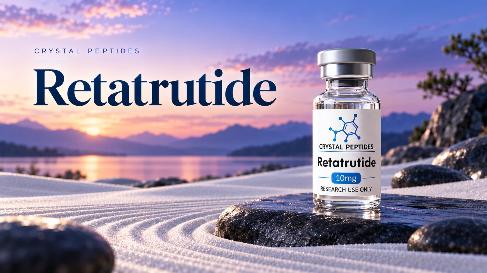 Εκδοτική απεικόνιση προϊόντος: Retatrutide — Crystal Peptides.